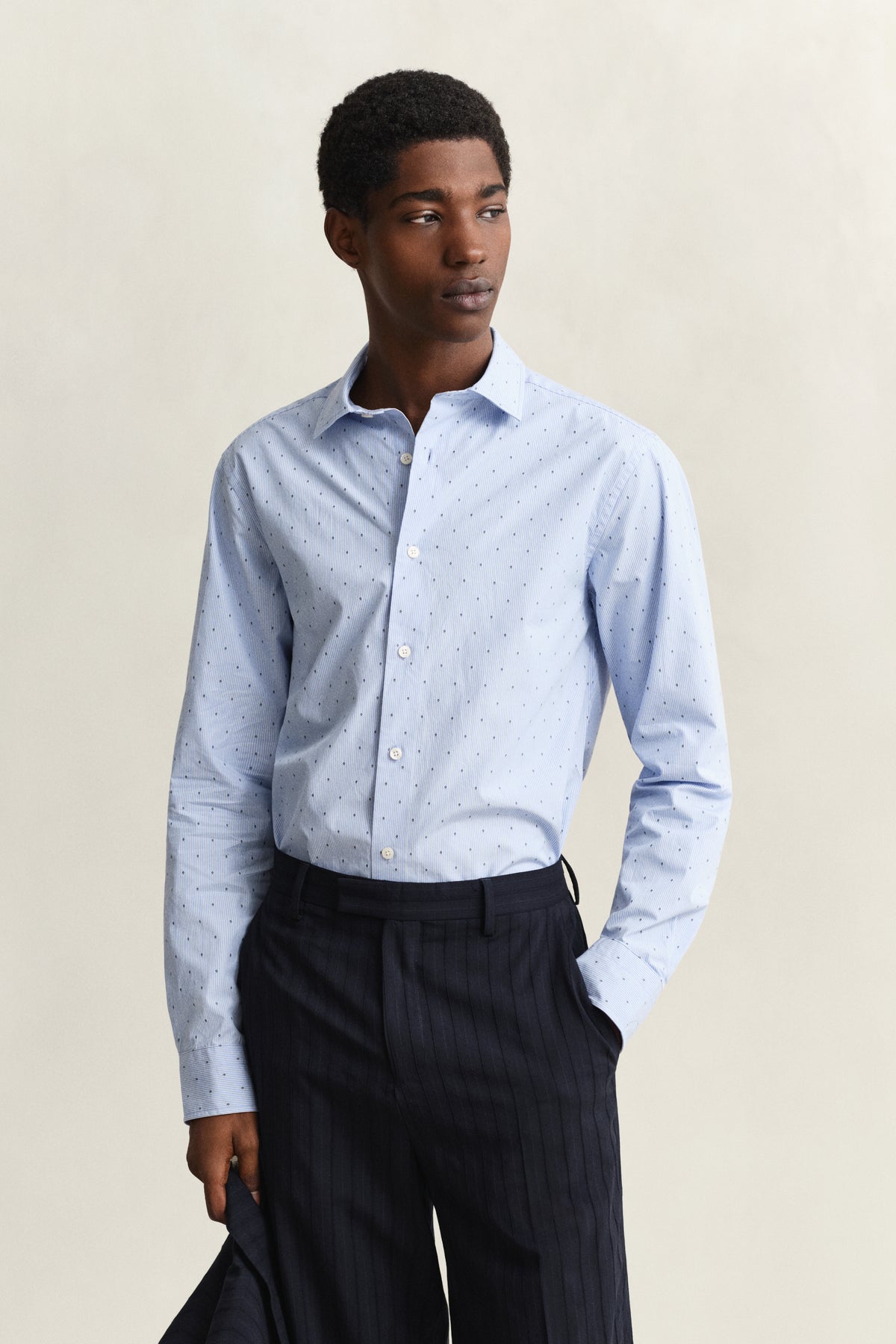 LAVENDER BLUE, REG FIL COUPE SHIRT, FRONT-VIEW BY GANT AU.