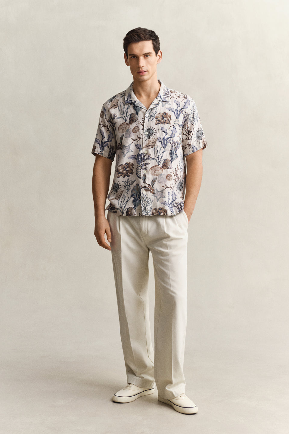 Printed Linen Shirt