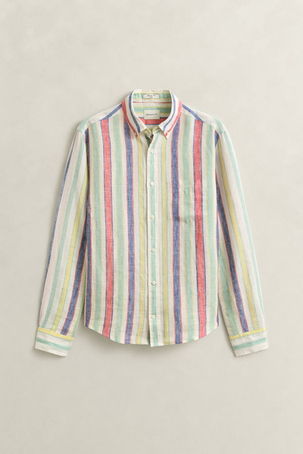 Multistriped Linen Shirt