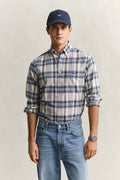FADED DENIM, REG INDIAN MADRAS CHECK SHIRT, FRONT-VIEW BY GANT AU.