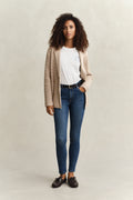 MID BLUE WORN IN, SKINNY STRETCH JEANS BY GANT AU.