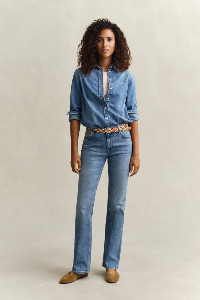 Flared Stretch Jeans