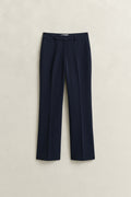 EVENING BLUE, Slim Flared Slacks, FLAT-LAY BY GANT AU.