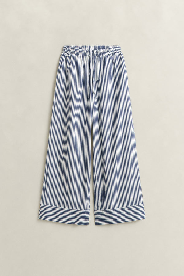 Striped Poplin Pants