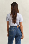 LIGHT BLUE, REG SHIELD SS T-SHIRT, BACK-VIEW BY GANT AU.