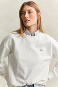 EGGSHELL, SHIELD C-NECK SWEAT, CLOSE-UP BY GANT AU.