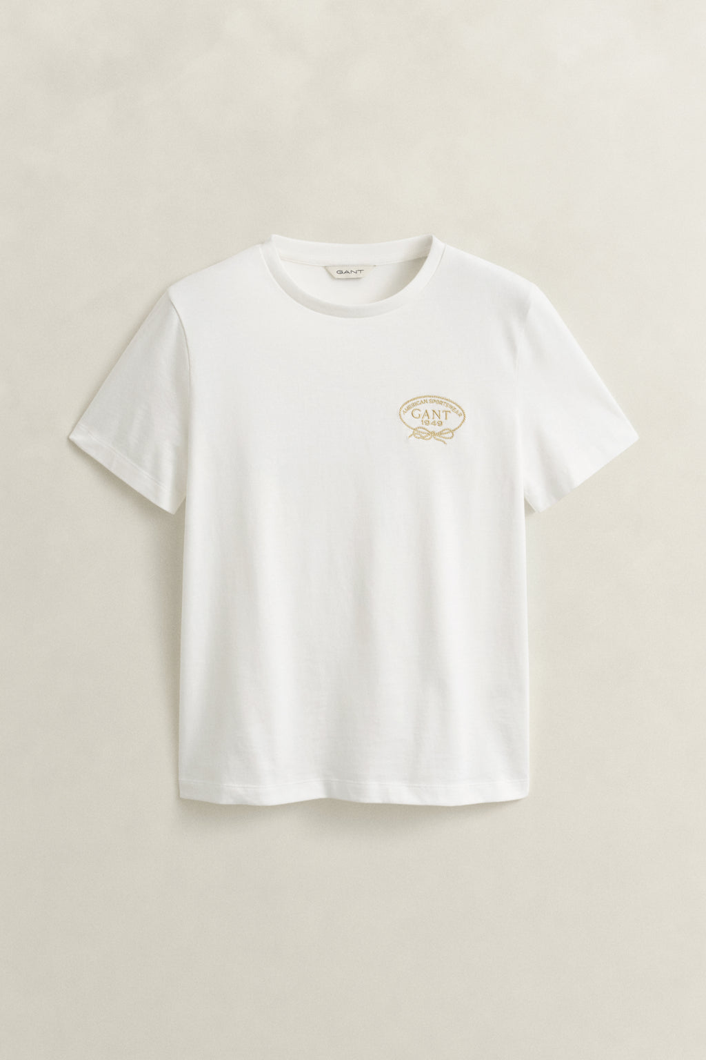 EGGSHELL, ROPE GRAPHIC SS T-SHIRT, FLAT-LAY BY GANT AU.