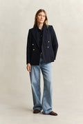 EVENING BLUE, REG SHIELD SS PIQUE POLO BY GANT AU.
