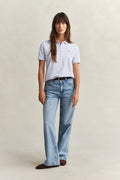 LIGHT BLUE, REG SHIELD SS PIQUE POLO BY GANT AU.