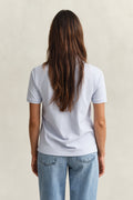 LIGHT BLUE, REG SHIELD SS PIQUE POLO, BACK-VIEW BY GANT AU.