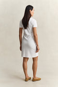 WHITE, Shield Polo Dress, BACK-VIEW BY GANT AU.