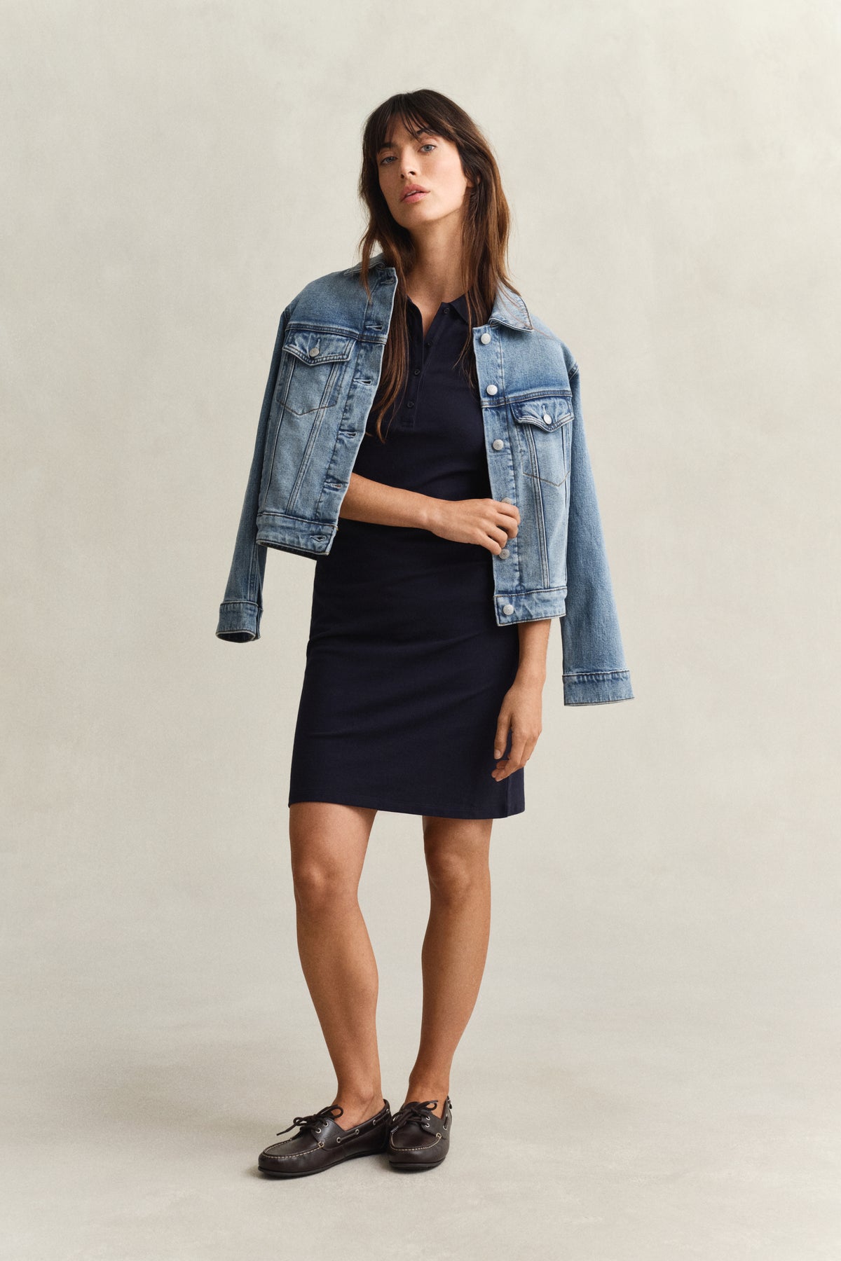 EVENING BLUE, Shield Polo Dress BY GANT AU.