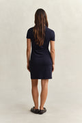 EVENING BLUE, Shield Polo Dress, BACK-VIEW BY GANT AU.
