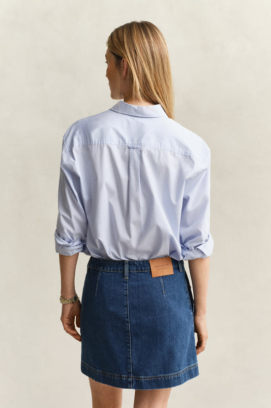 LIGHT BLUE, REL CLASSIC POPLIN SHIRT, BACK-VIEW BY GANT AU.