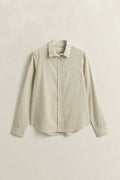 COUNTRY BEIGE, REG CLASSIC POPLIN STRIPED SHIRT, FLAT-LAY BY GANT AU.