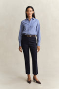 ROYAL BLUE, REG CLASSIC POPLIN STRIPED SHIRT BY GANT AU.