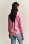 BRIGHT FUSCHIA, REG CLASSIC POPLIN STRIPED SHIRT, BACK-VIEW BY GANT AU.