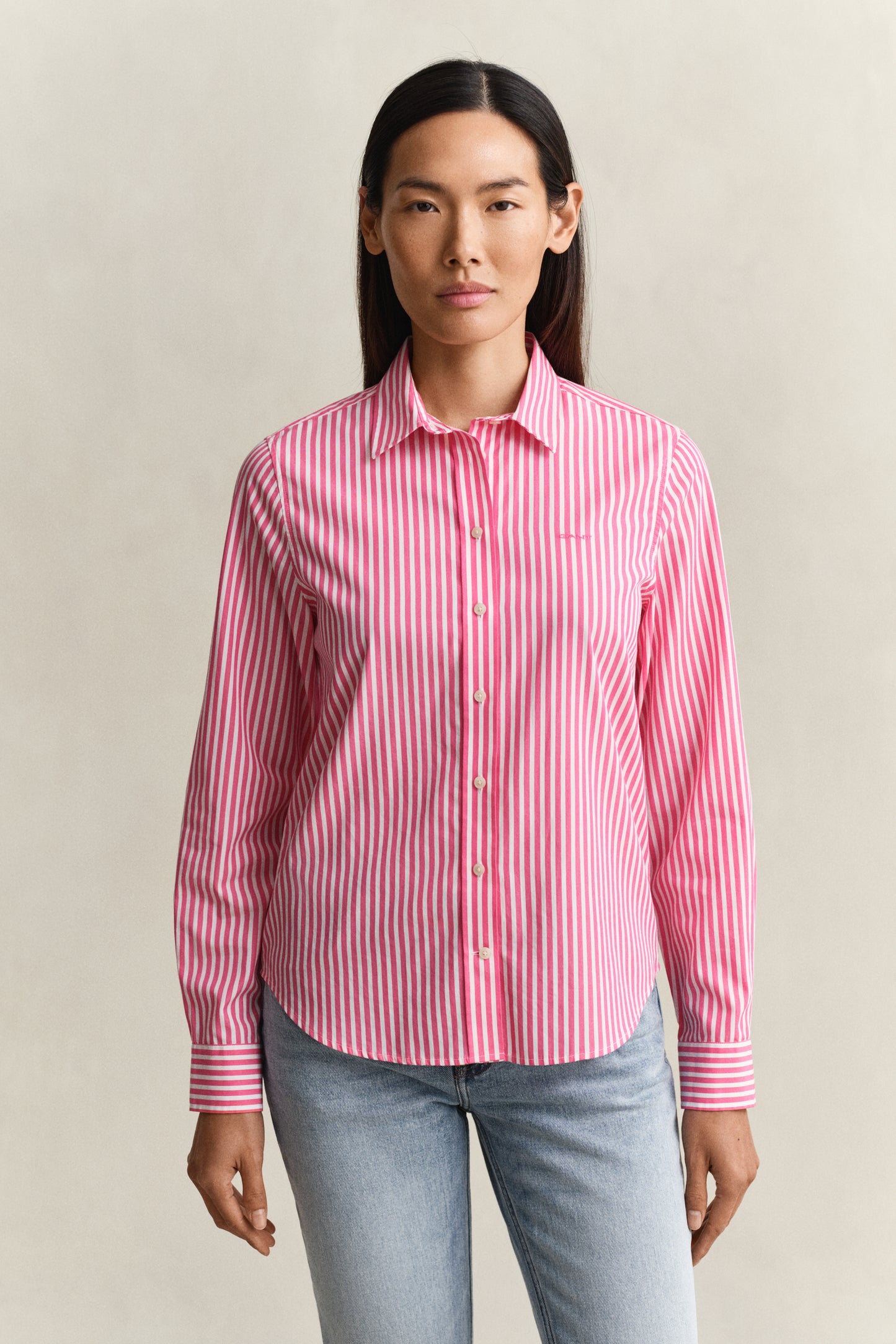 Regular Fit Classic Striped Poplin Shirt