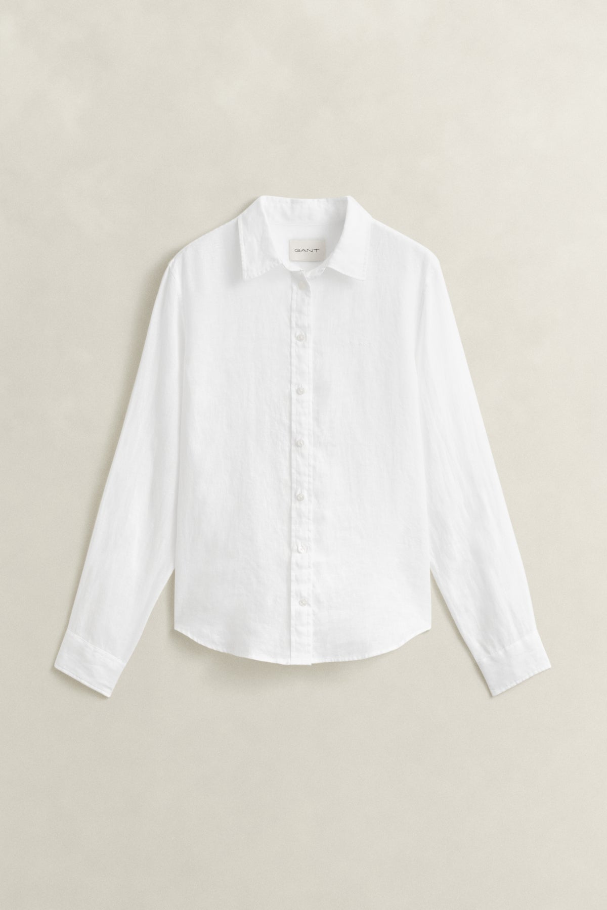 WHITE, REG LINEN LS SHIRT, FLAT-LAY BY GANT AU.