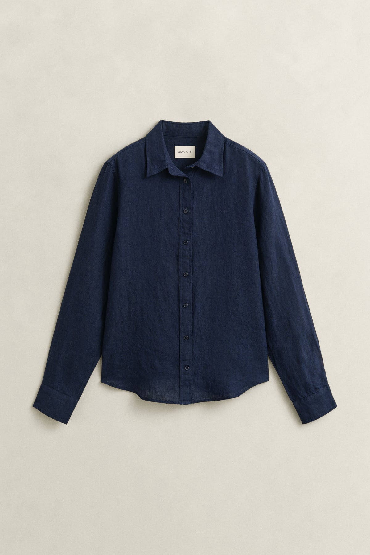 EVENING BLUE, REG LINEN LS SHIRT, FLAT-LAY BY GANT AU.