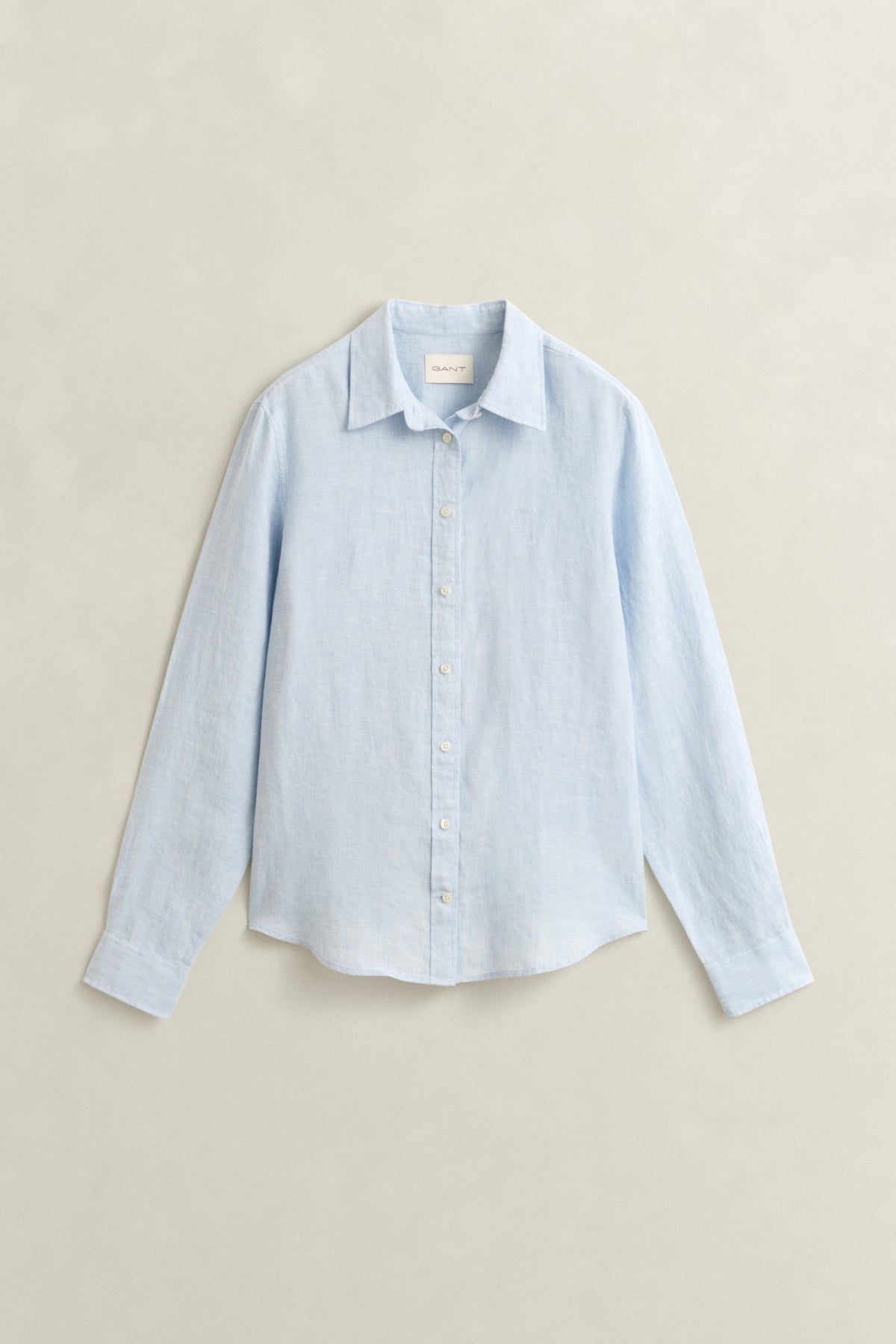 LIGHT BLUE, REG LINEN LS SHIRT, FLAT-LAY BY GANT AU.
