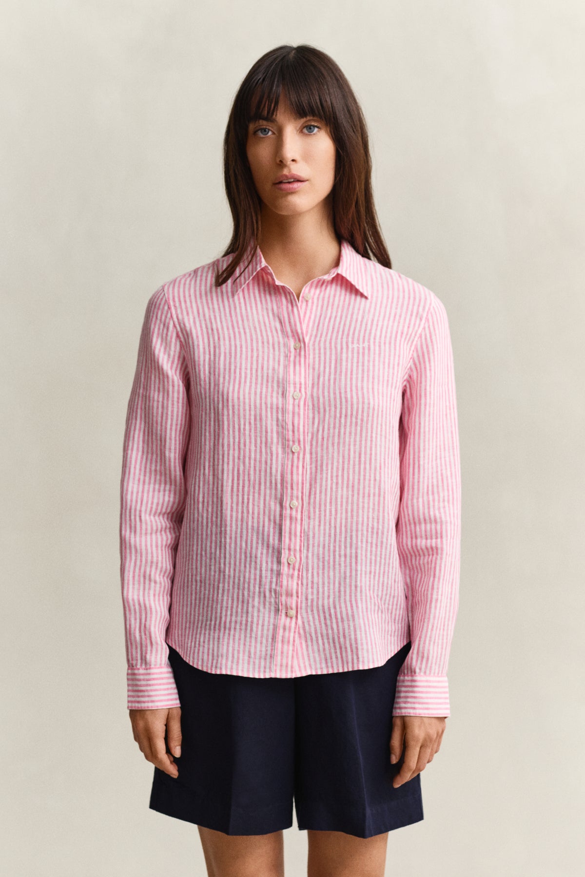 Regular Fit Striped Linen Shirt