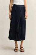 MODEL WEARING Pleated Midi Skirt