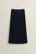 EVENING BLUE, Pleated Midi Skirt, FLAT-LAY BY GANT AU.