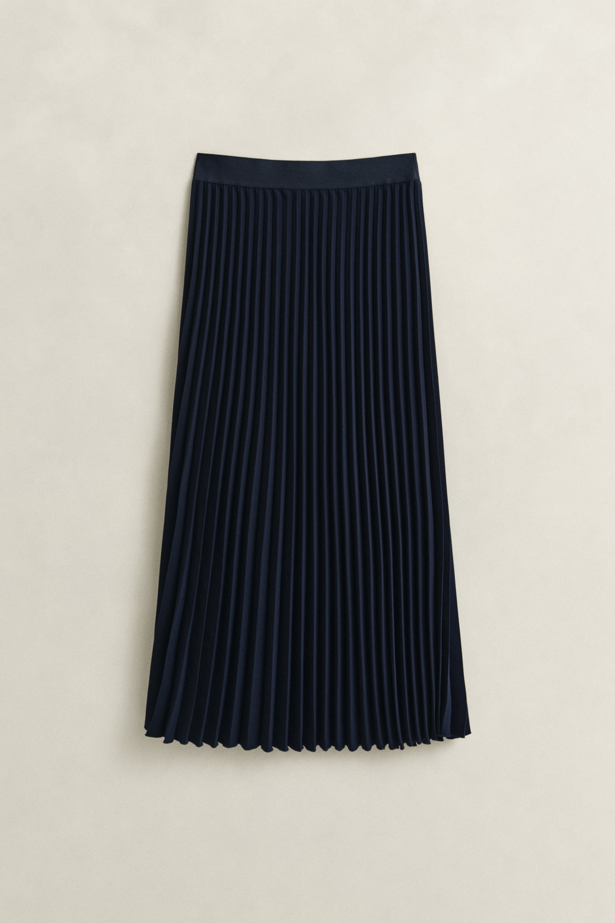 EVENING BLUE, Pleated Midi Skirt, FLAT-LAY BY GANT AU.