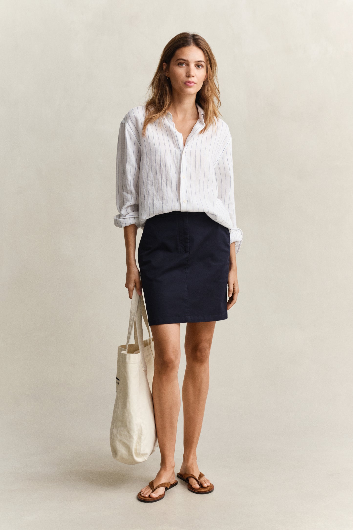 EVENING BLUE, CHINO SKIRT BY GANT AU.