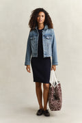 EVENING BLUE, STRETCH COTTON CABLE SS DRESS BY GANT AU.
