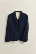 EVENING BLUE, SLIM PIQUE BLAZER, FLAT-LAY BY GANT AU.
