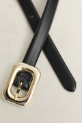 BLACK, Leather Belt, CLOSE-UP BY GANT AU.