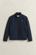 EVENING BLUE, QUILTED WINDCHEATER, FRONT-VIEW BY GANT AU.