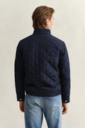 EVENING BLUE, QUILTED WINDCHEATER, BACK-VIEW BY GANT AU.