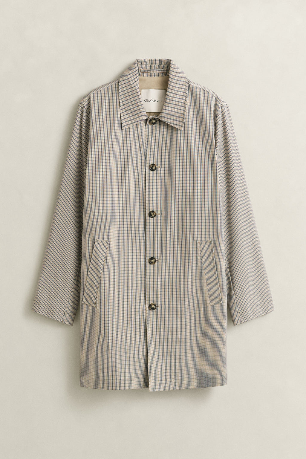 OAT BEIGE, COTTON BLEND CAR COAT, FLAT-LAY BY GANT AU.