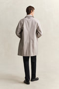 OAT BEIGE, COTTON BLEND CAR COAT, BACK-VIEW BY GANT AU.