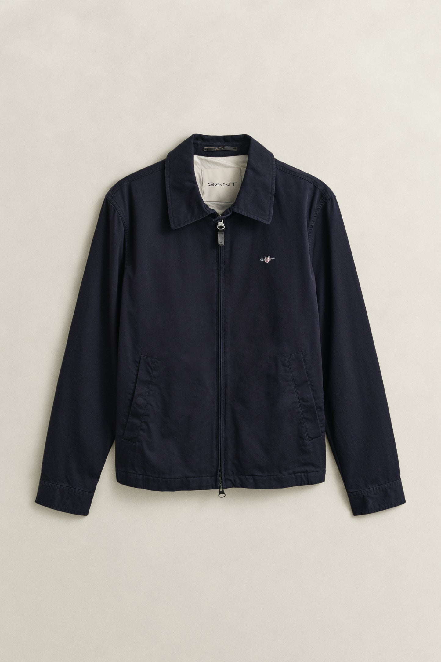 EVENING BLUE, COTTON WINDCHEATER JACKET, FLAT-LAY BY GANT AU.