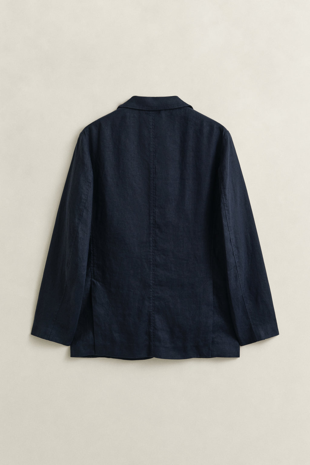 EVENING BLUE, GMNT DYE LINEN BLAZER, BACK-VIEW BY GANT AU.