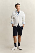 EGGSHELL, COTTON TEXTURE ZIPPED CARDIGAN BY GANT AU.