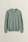 CERAMIC GREY, CLASSIC COTTON C-NECK, FLAT-LAY BY GANT AU.