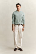CERAMIC GREY, CLASSIC COTTON C-NECK BY GANT AU.