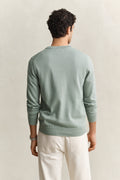 CERAMIC GREY, CLASSIC COTTON C-NECK, BACK-VIEW BY GANT AU.