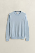 FRESH BLUE, CLASSIC COTTON C-NECK, FLAT-LAY BY GANT AU.