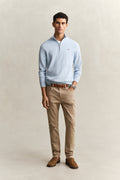 FRESH BLUE, CLASSIC COTTON HALF ZIP BY GANT AU.