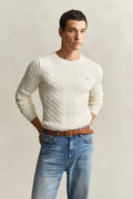 CREAM, Classic Cable Knit Sweater BY GANT AU.