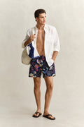 CLASSIC BLUE, SEAWEED PRINT SWIM SHORTS BY GANT AU.