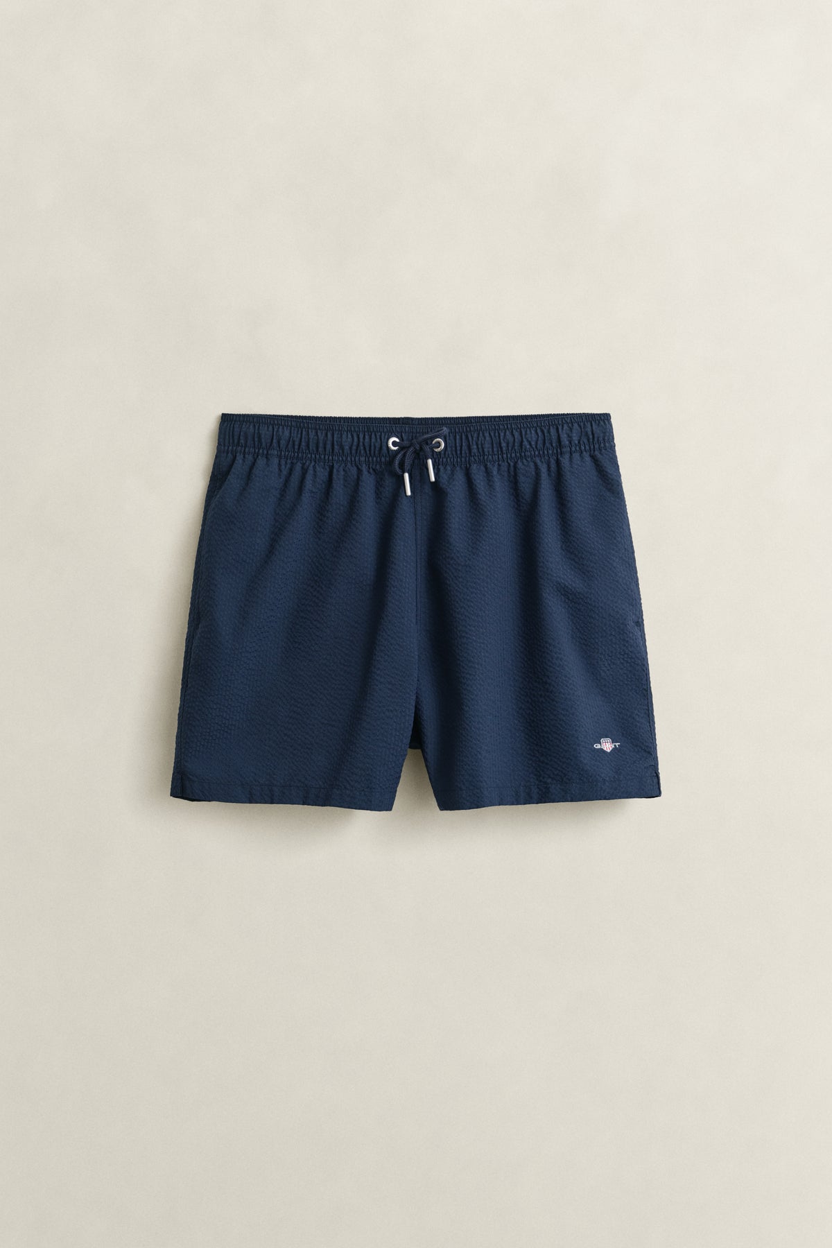 MARINE, SEERSUCKER SWIM SHORTS, FRONT-VIEW BY GANT AU.