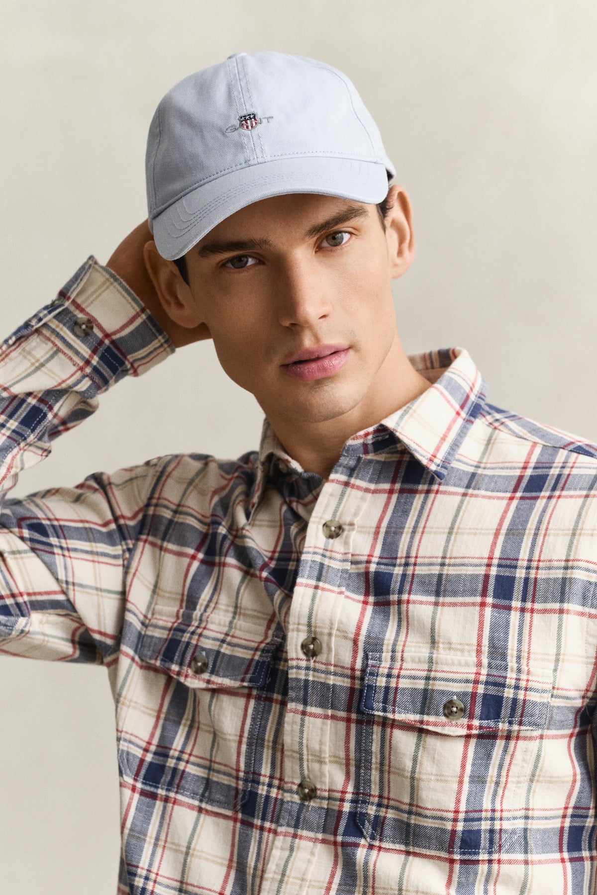 MUTED BLUE, Shield Cap BY GANT AU.