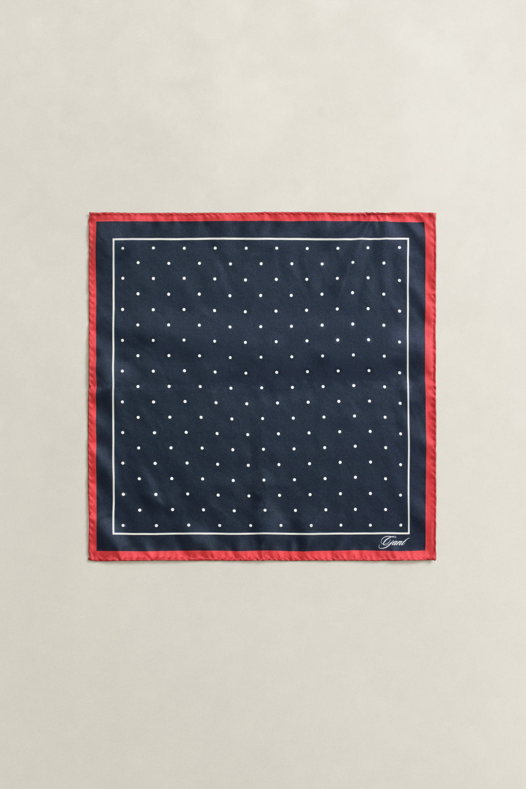 MARINE, DOT PRINT POCKET SQUARE BY GANT AU.